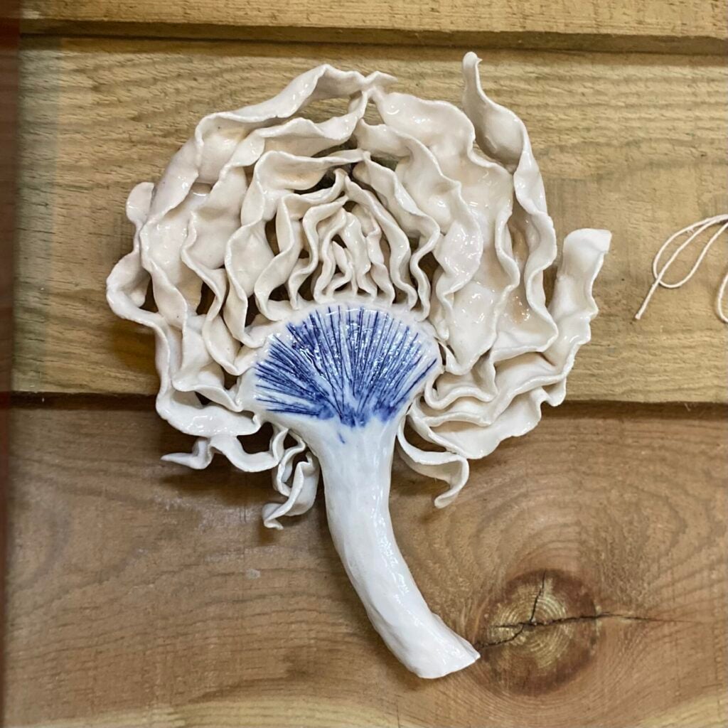 Porcelain Flat Cut Artichoke Wall Decor - Image 2