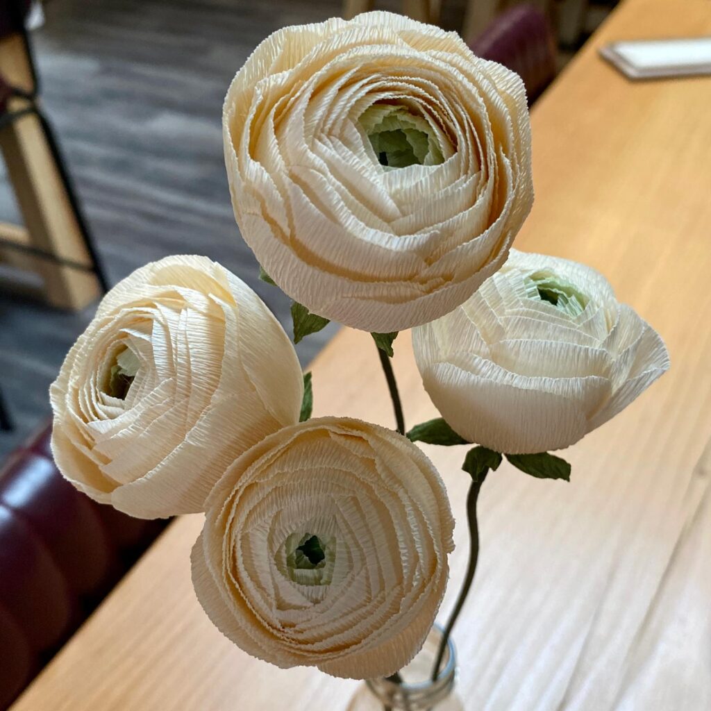 Sussex Handmade Paper Ranunculus - Image 4