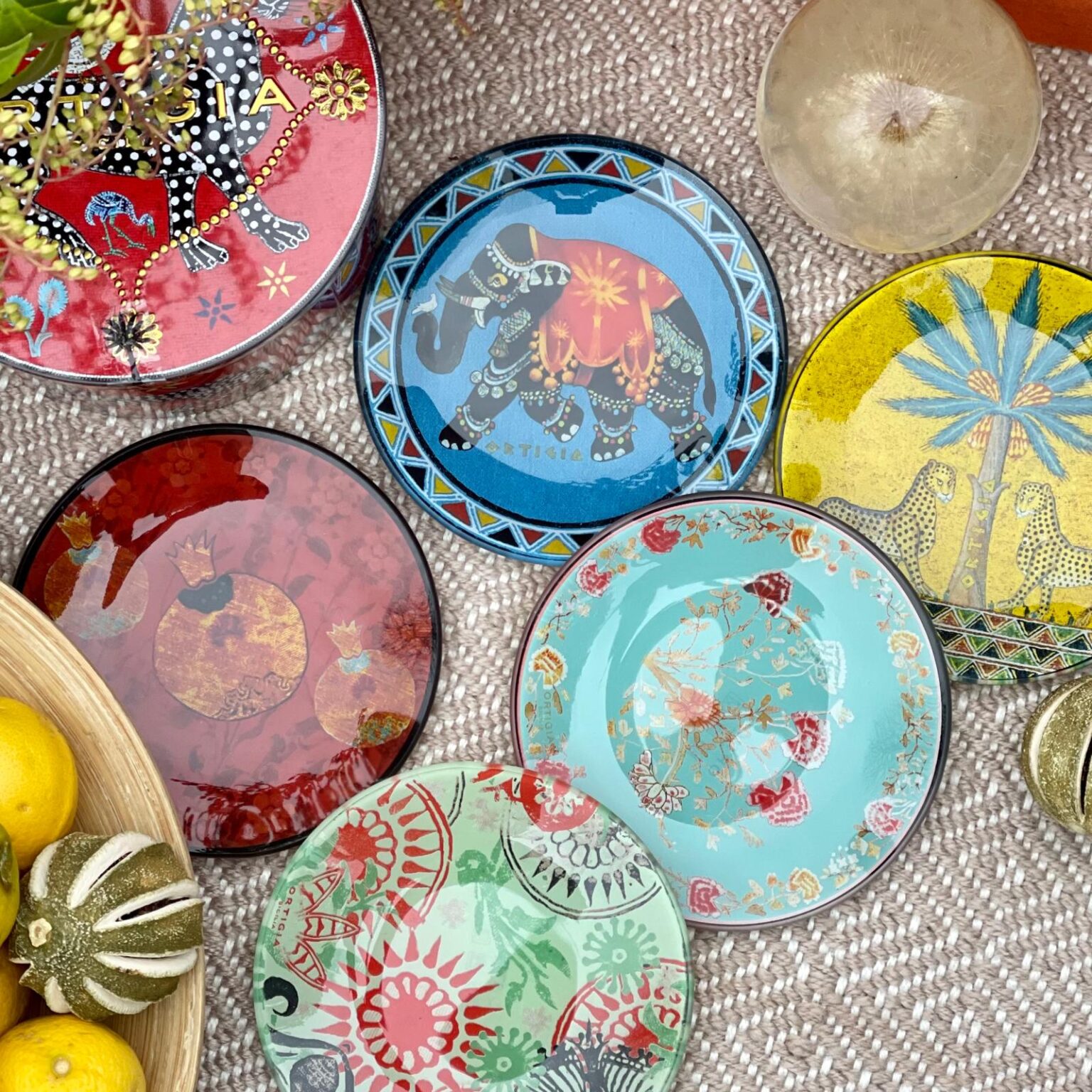 Ortigia Glass plate fishy main image 0