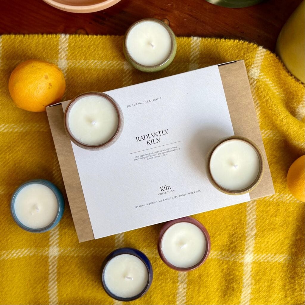 Zesty Lemon Kiln Ceramic Tea Lights - Image 3