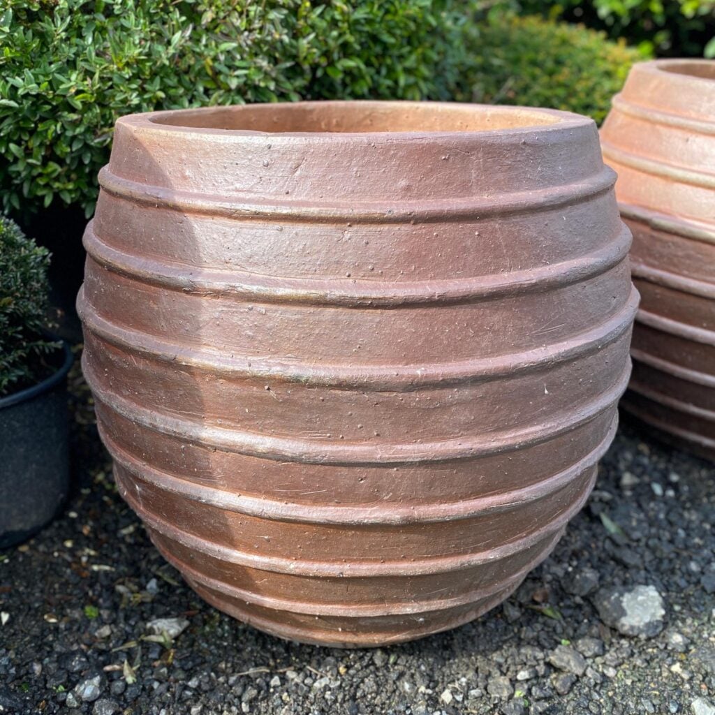 Ironstone Irun Round Jar Planter TPC