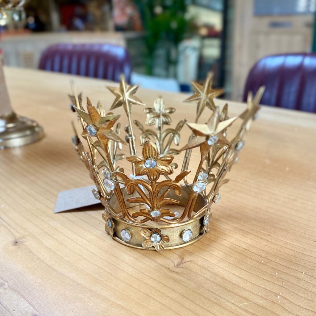 Gold Toned Antique Crown