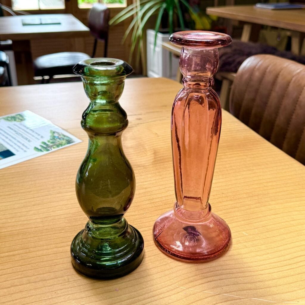 Glass Candlesticks