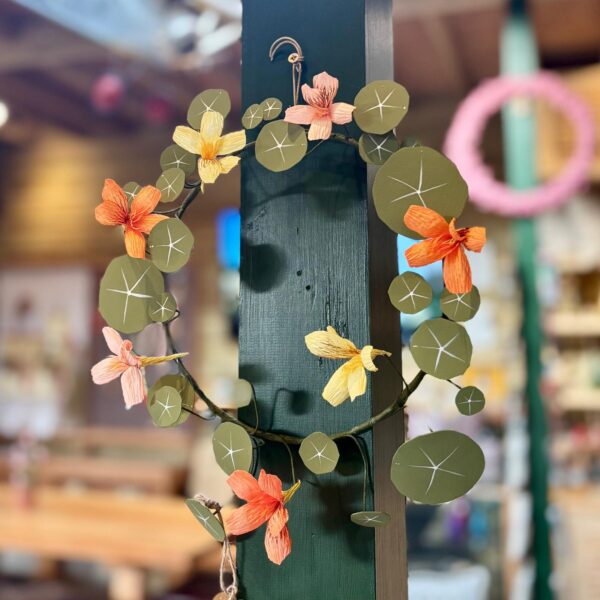 Sussex Handmade Paper Nasturtium Wreaths
